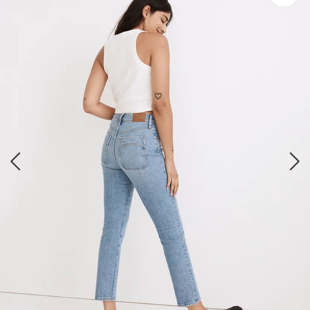 The Perfect Vintage Crop Jean in Greyton Wash